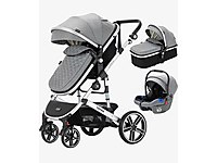 Yoyko Ultimate Travel Sistem Bebek Arabası 3 İn 1 Gri Silver #1283486118