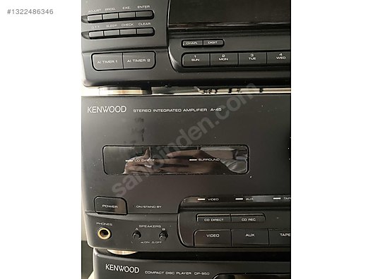 Sıfır Ayarında Kenwood A45 Full Set (Hoparlör + Pikap + Kumanda