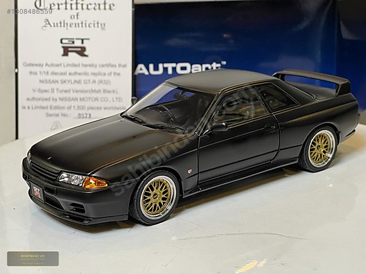 AUTOART NISSAN SKYLINE GT-R (R32) V-SPEC II *HOBİMERCAN 77418 on