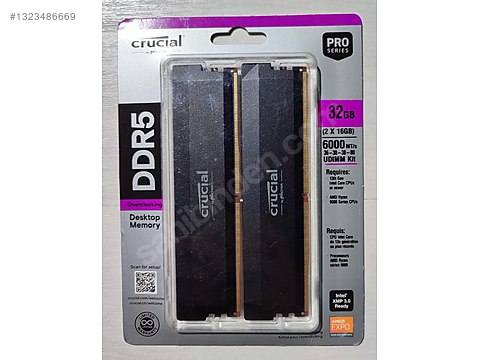 Crucial Pro 32GB DDR5 6000Mhz sahibinden.comda - 1323486669