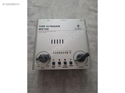 Behringer Tube Ultragain MIC100 Mikrofon Amfisi Preamp on