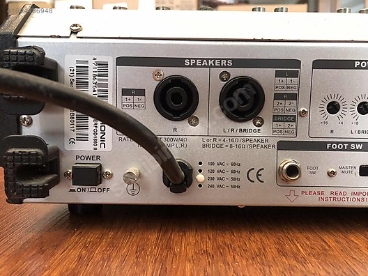ワンダーフォーゲル1860 PHONIC POWER MİXER 1860 SADECE EVDE KULLANILDI sahibinden.comda