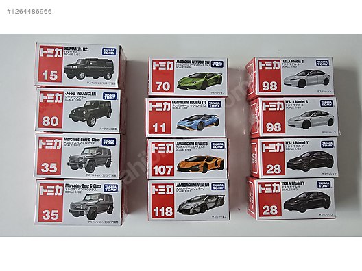 Cars Tomica まとめ売り Japonya'dan 1/64 Takara Tomy Tomica Model Arabalar on sahibinden