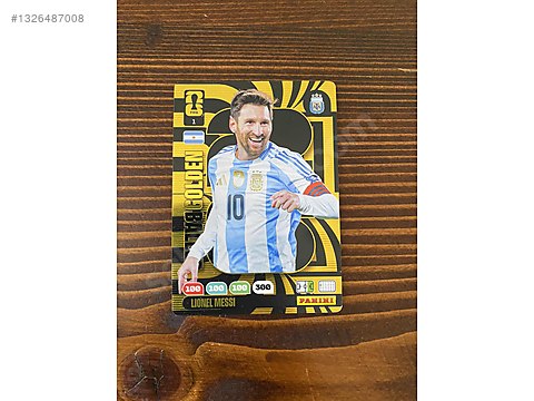 Lionel Messi Panini Kart Golden Baller Adrenalyn sahibinden.comda