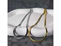 İtalyan Yassı Çelik kolye