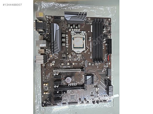 intel i3 8100 8.nesil işlemci msı z370 a-pro anakart dahil