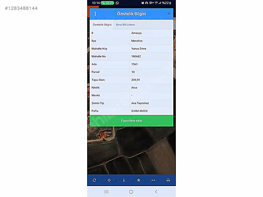 YUNUS EMRE MAH 339M2 SATLIK ARSA #1283488144