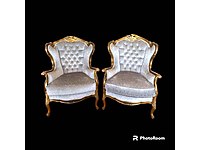 Antika Fransız Çift Berjer