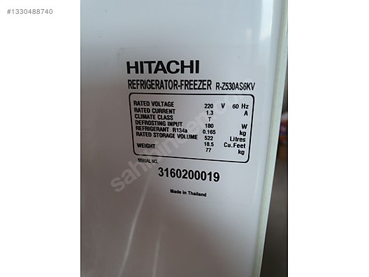 Hitachi 522 Litre Çift Kapılı Temiz Buzdolabı (R-Z530AS6KV