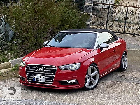 Audi / A3 / A3 Cabrio / 1.4 TFSI Cabrio / Ambiente / YILMAZLAR MOTORS DAN  EKSTRALI S3 GÖRÜNÜM KIRMIZI CABRİO at  - 1150490588