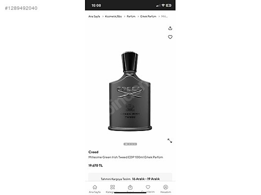 Creed Green İrish Tweed - Creed 100 ml Erkek Parfüm - 1289492040