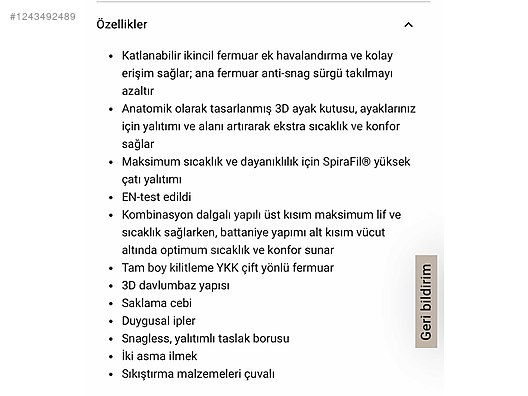 İkinci El ve Sıfır Alışveriş / Spor / Doğa Sporları / Kampçılık & Outdoor / Uyku Tulumu