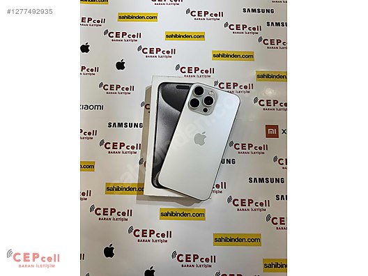Resim Apple iPhone 15 Pro Max İkinci El TR | 256 GB | Beyaz İkinci El İPHONE 15 PRO MAX 256GB BEYAZ SIFIRDAN FARKSIZ GARANTİLİ