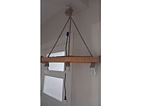 ahsap kereste avize 3 lü kumandali