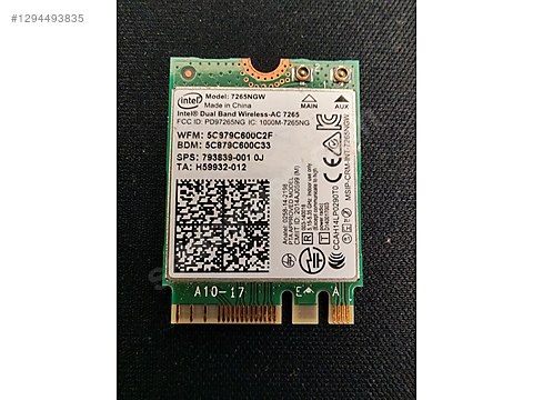 Intel Dual Band Wireless-AC 7265 sahibinden.comda - 1294493835