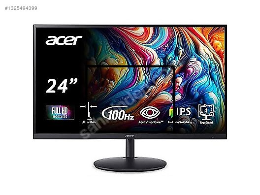 AZ KULLANILMIŞ ACER SB242Y E 23.8 inç FHD 100Hz 1ms IPS Monitör