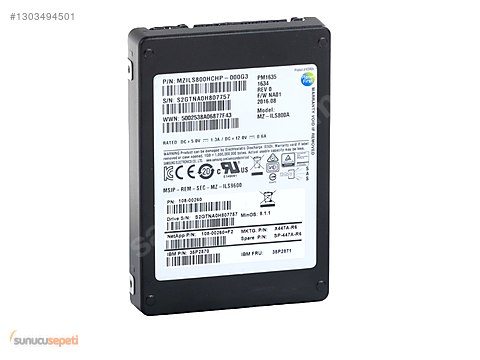 Samsung PM1635 800GB 12G SAS SSD | MZILS800HCHP-000G3 sahibinden