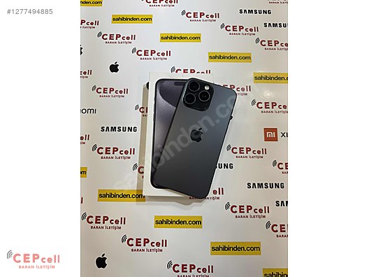 Resim Apple iPhone 15 Pro Max İkinci El TR | 256 GB | Siyah İkinci El İPHONE 15 PRO MAX 256GB SİYAH TERTEMİZ GARANTİLİ CEPCELL