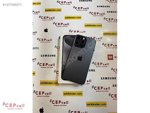 Resim Apple iPhone 15 Pro Max İkinci El TR | 256 GB | Siyah İkinci El İPHONE 15 PRO MAX 256GB SİYAH SIFIRDAN FARKSIZ CEPCELL