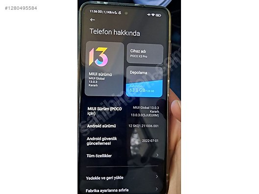 İkinci El ve Sıfır Alışveriş / Cep Telefonu & Aksesuar / Cep Telefonu / Xiaomi / Poco X3 Pro