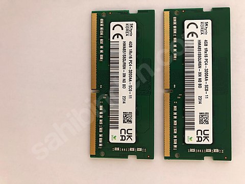 SK Hynix HMA851S6DJR6N-XN 4 GB DDR4 3200 MHz CL22 Notebook Ram