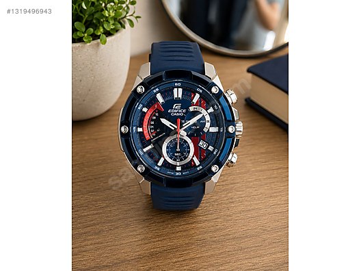 caecho_ss購入 Casio / Casio Edifice Kronograf Lacivert Kordon Şık ve Sportif