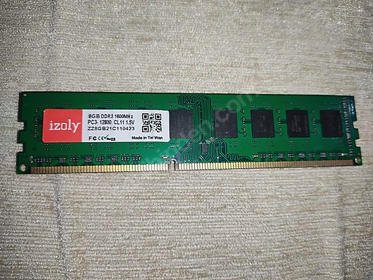 İzoly 8 GB DDR3 1600 MHz PC3-12800 CL11 RAM sahibinden.comda