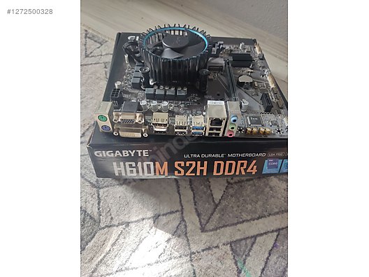 İ3 12100 + FAN+ 8GB CORSAİR RAM 2400MHZ GİGABYTEH610M S2H KUTULU - Anakart ve Tüm Masaüstü Bilgisayar Parçaları sahibinden.com'da