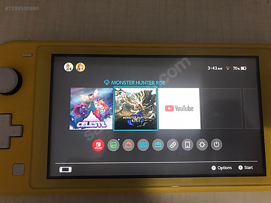 Nintendo Switch Lite çipli + Samsung Evo Plus 128 sd kart