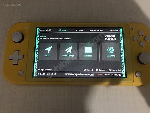 Nintendo Switch Lite çipli + Samsung Evo Plus 128 sd kart