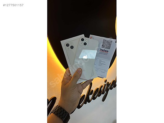 Resim Apple iPhone 13 İkinci El TR | 128 GB | Beyaz İkinci El HB PRO İLETİŞİM 13 128 BEYAZ 21 AY GARANTİ TR PİL 100 KUTU FAT.
