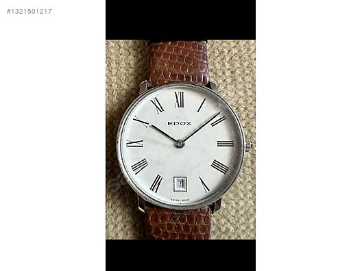 61old i&iworks CYBSTA DOOMロクイチオールド　検ローカル Edox / Orijinal Vintage EDOX, Manuel Kurmalı, 34 mm, 1985 Civarı