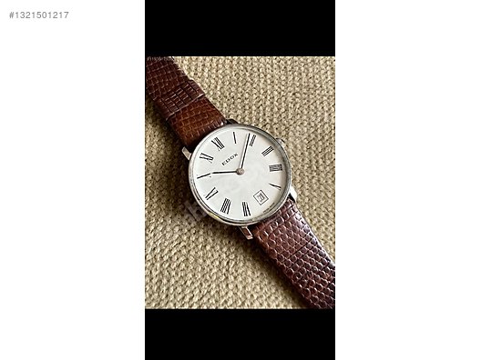 Edox / Orijinal Vintage EDOX, Manuel Kurmalı, 34 mm, 1985 Civarı