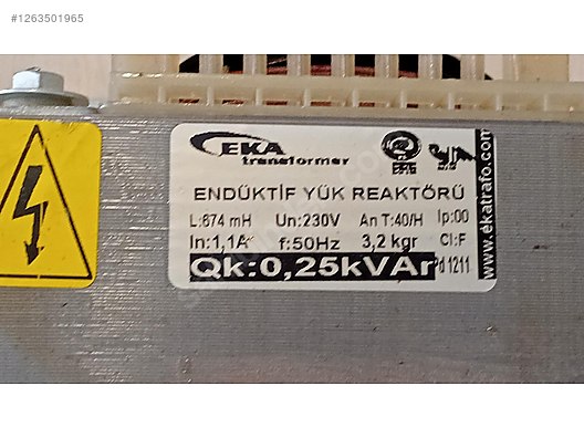 ŞÖNT REAKTÖR MONOFAZE - Elektrik Tasarruf Cihazı ve Yapı Malzemeleri sahibinden.com'da