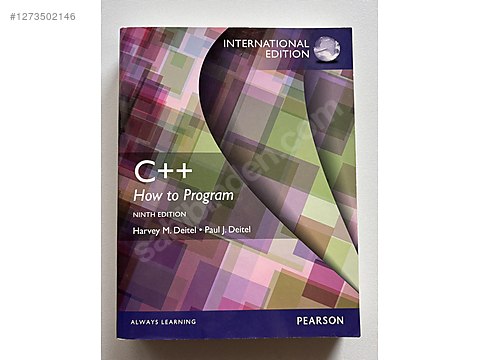 C++ How to Program Ninth Edition - Harvey M. Deitel sahibinden.comda ...