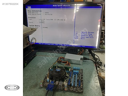 Carte Mère ASUS P7H55-M + Processeur Intel I5 650 (occasion)