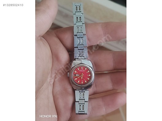 Omax / `Merhaba, Omax 21J Automatic kırmızı kadran, orijinal