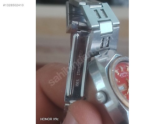 Omax / `Merhaba, Omax 21J Automatic kırmızı kadran, orijinal