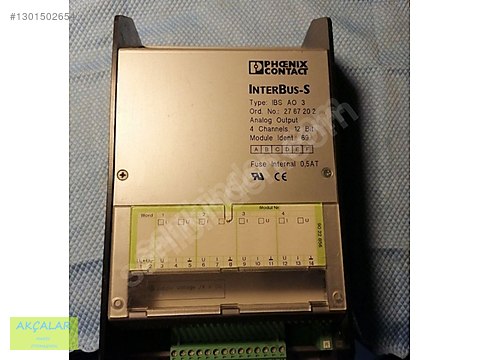 PHOENIX CONTACT İNTERBUS-S TYP IBS AO 3 analog output 4chanel 12
