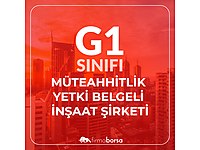 G1 GRUBU MÜTEAHHİTLİK YETKİ BELGELİ LİMİTED ŞİRKETİ #1283503017