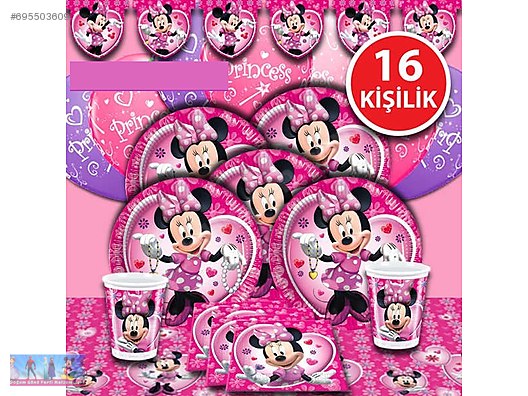 Minnie Mouse Mini Mouse Dogum Gunu Parti Malzemeleri Susleri Set At Sahibinden Com 695503609