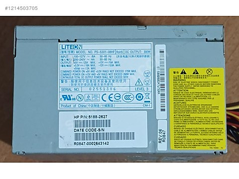 HP 585007-001 LiteOn PS-5301-08HF 300W PSU Güç Kaynağı - Güç Kaynağı ve ...