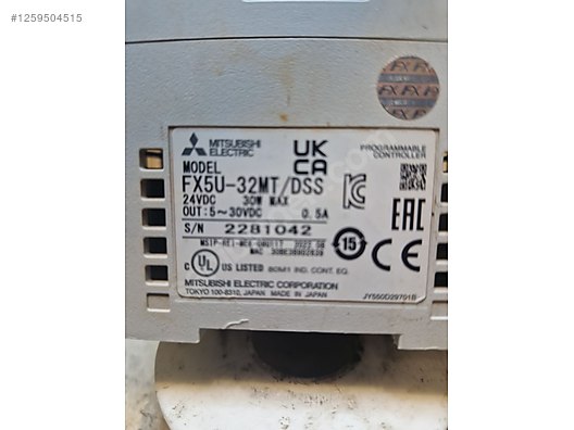 MITSUBISHI FX5U-32MT/DSS plc cihazi test edildi sorunsuz calisir