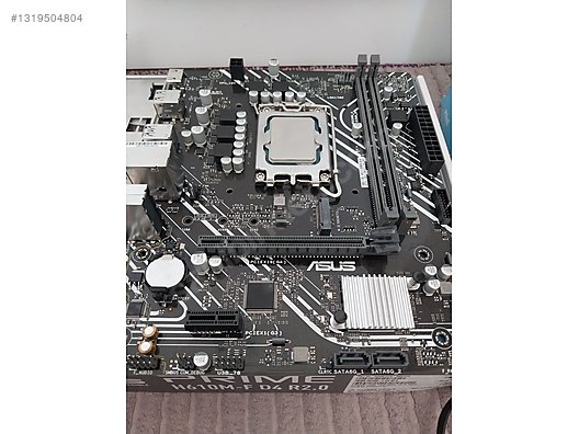 GARANTİLİ ASUS H610M-F DDR4 + i3-12100F AZ KULLANILMIŞ on