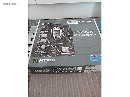 GARANTİLİ ASUS H610M-F DDR4 + i3-12100F AZ KULLANILMIŞ on