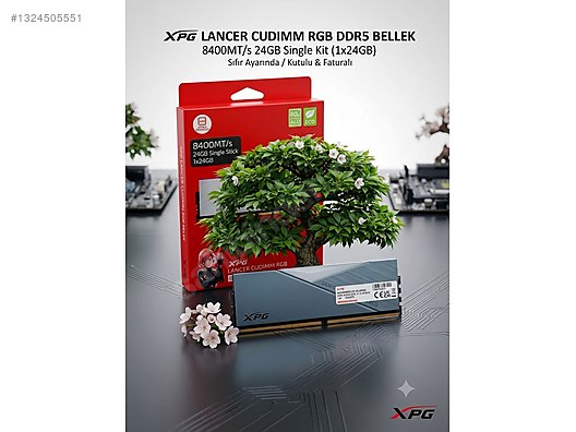 XPG Lancer RGB DDR5 24GB (1x24) 8400MT/s CUDIMM Kutulu / Fatur