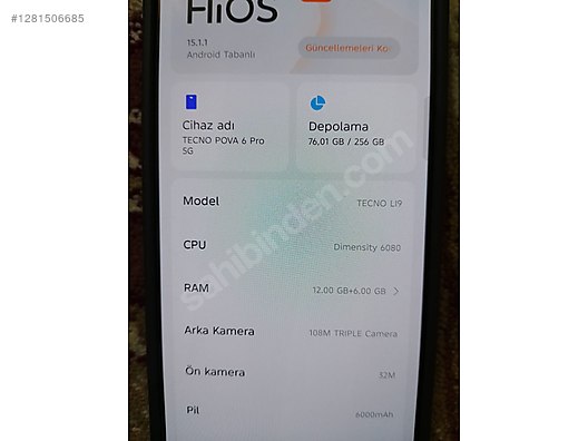 Used & Brand New Items / Cell Phones & Accessories / Cell Phones / Tecno / Pova 6 Pro