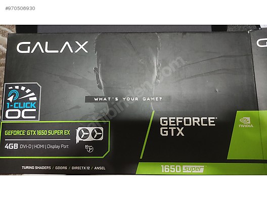 Gtx 1650 Super Ekran Karti Garantili Dip Fiyat Galax Ekran Karti Ilanlari Sahibinden Com Da