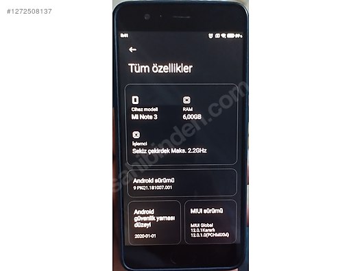 Used & Brand New Items / Cell Phones & Accessories / Cell Phones / Xiaomi / Mi Note 3