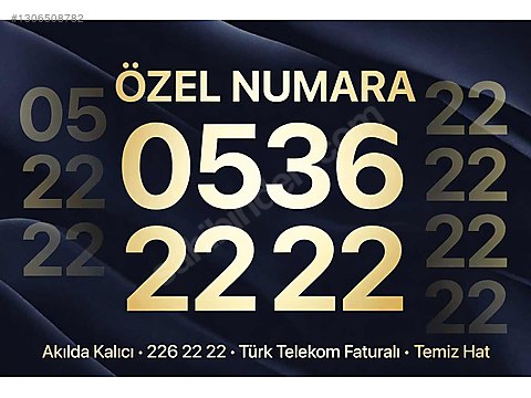 0536 VIP Tam Simetrik Özel Numara | Prestijli Seri | Kolay Ezber